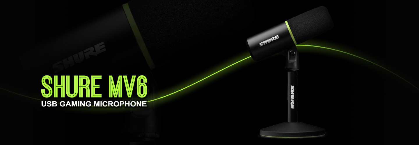 SHURE MV6 USB Gaming Microphone
