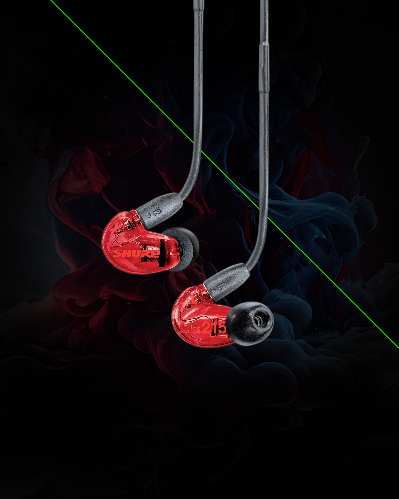 Shure SE215SPE-RD Pro Limited Edition Sound-Isolating Earphones